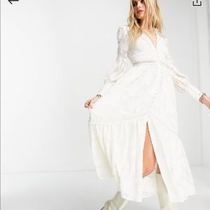 NWT Lace Insert Burnout Dress